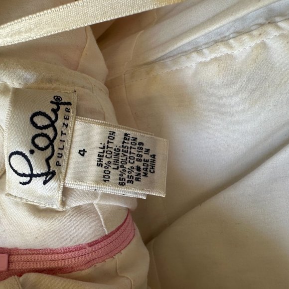 Lilly Pulitzer White Label Embroidered Strapless Dress (Size 4) - Picture 3 of 3